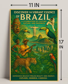 Discover the Vibrant Essence of Brazil Poster PosterGoat