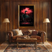 Crimson Elegance Nature Poster 18x24 Wall Art Living Room
