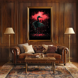 Crimson Elegance Nature Poster 18x24 Wall Art Living Room