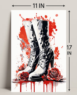 Boots And Roses Poster
