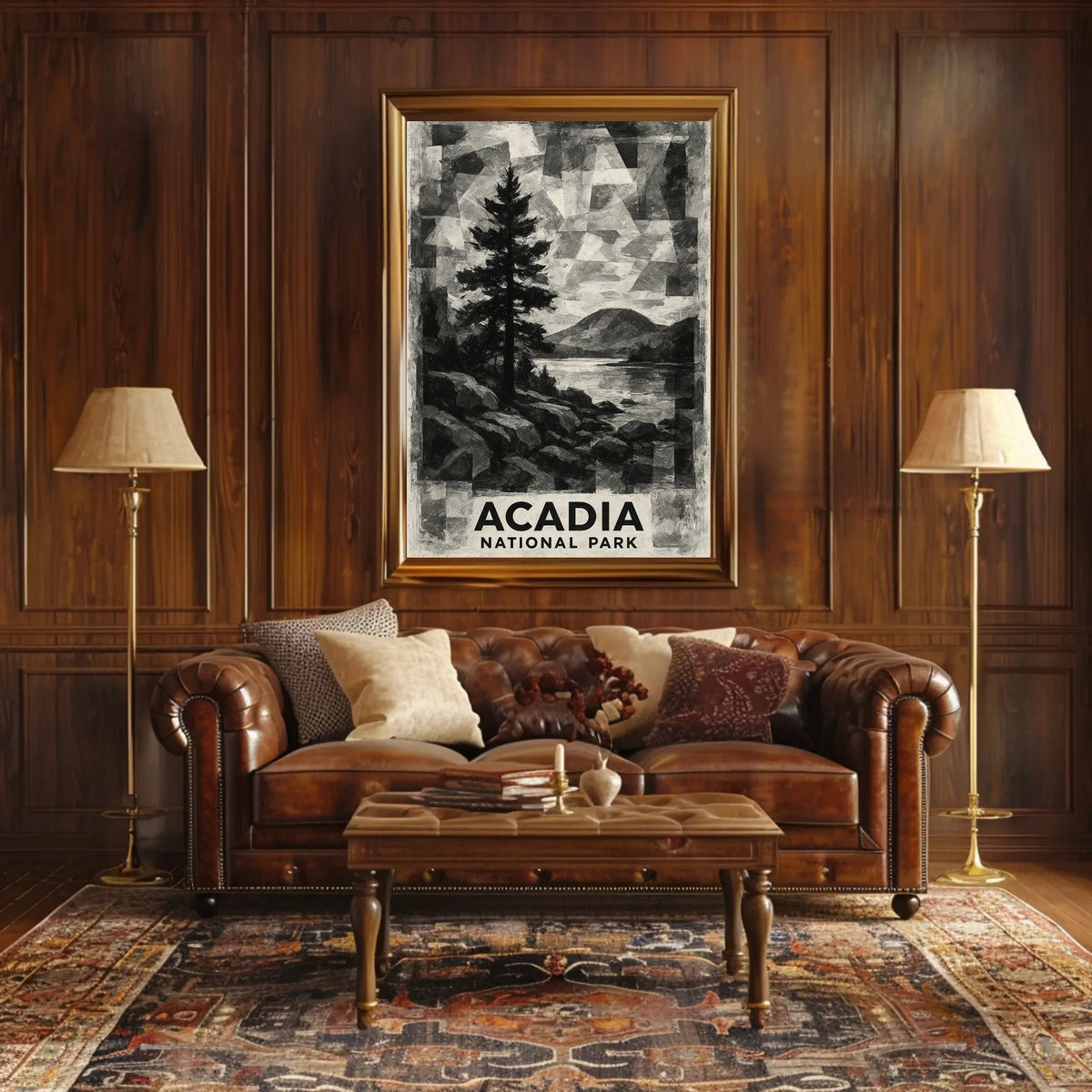 Acadia National Park Vintage Travel Lovers Poster