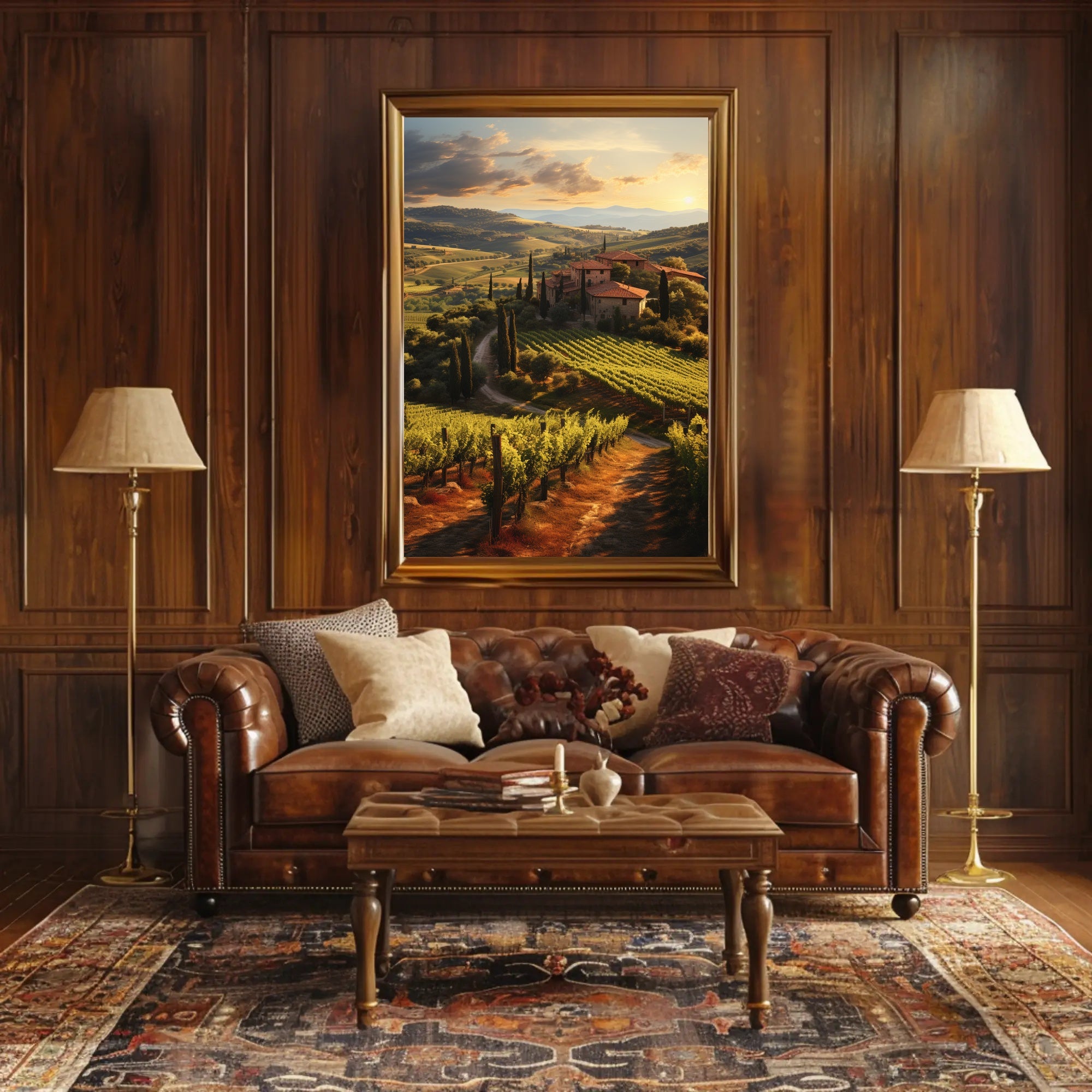 Tuscany Countryside Tranquil Escape Travel Poster