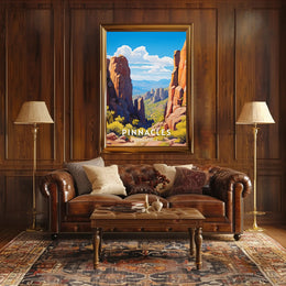 Pinnacles National Park Adventure Landscape National Park Poster