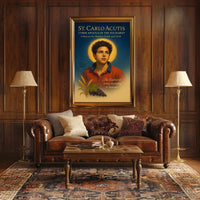 St. Carlo Acutis Cyber Apostle of the Eucharist Poster