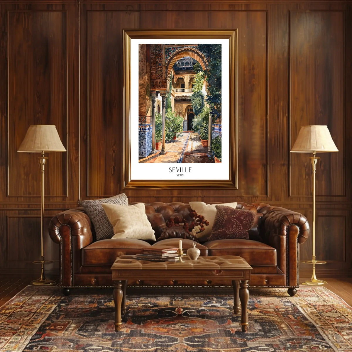 Seville Courtyard Poster