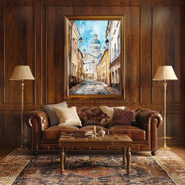 Finland Helsinki Cathedral Street View Poster