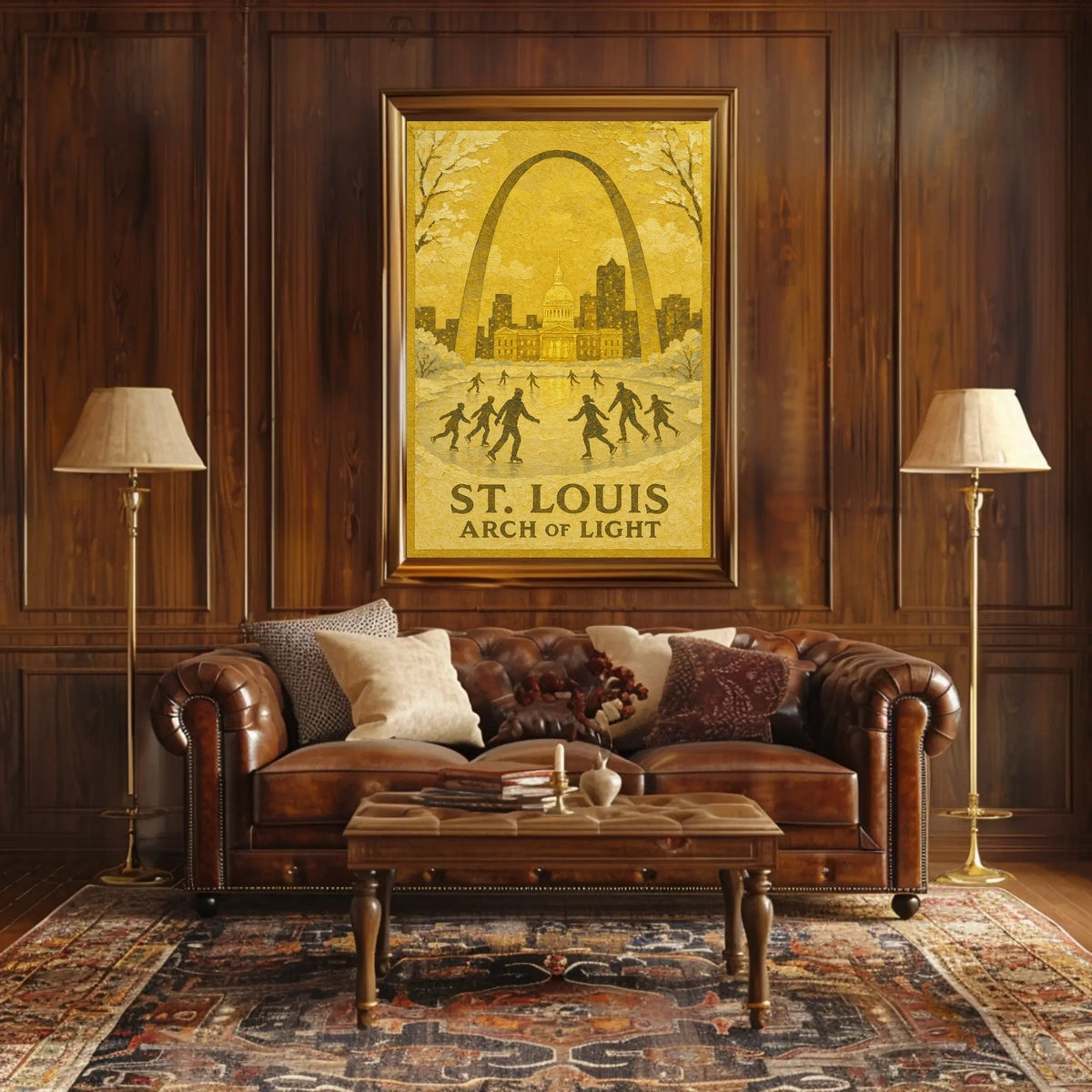 St. Louis Arch Of Light Poster