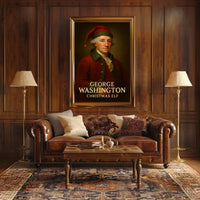 George Washington as Christmas elf Historical Poster