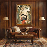 Vintage Adventure Landscape Art Deco Style Poster