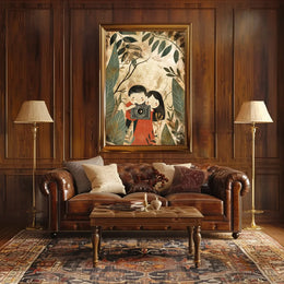 Vintage Adventure Landscape Art Deco Style Poster