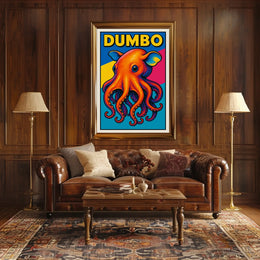 Dumbo Octopus Illustration Poster