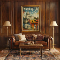 Washington D.C. A Vibrant Tapestry Poster