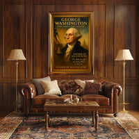 George Washington Patriotic Vintage Art Poster Print