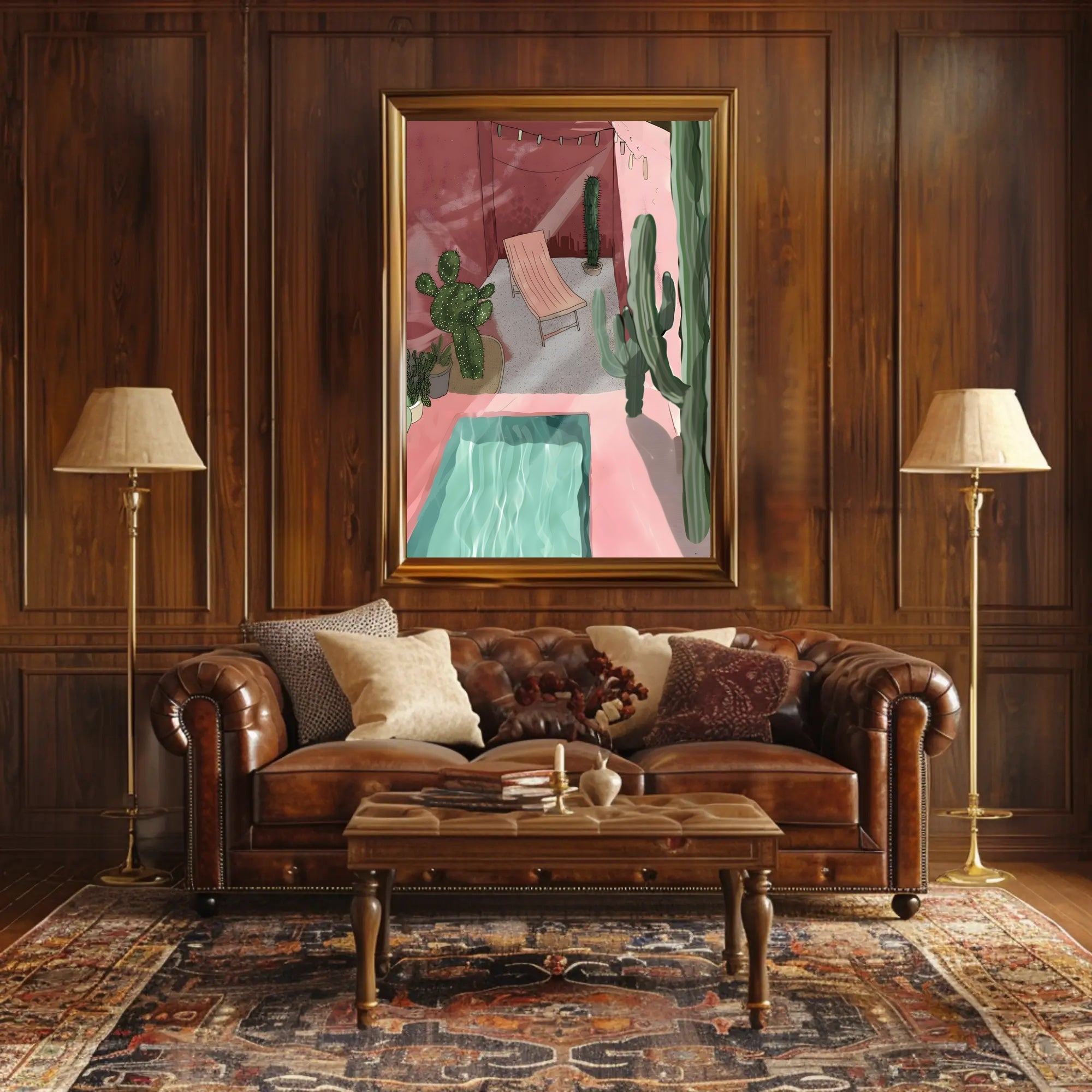 Desert Oasis Retreat Poster