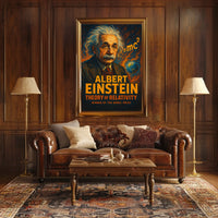 Albert Einstein Theory Of Relativity Poster