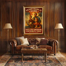 Victory Begins at Home Poster