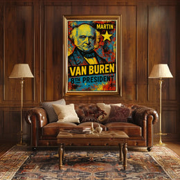 Martin Van Buren 8th President of the United States Graffiti Pop Art Poster