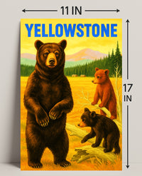 Yellowstone Bears Poster PosterGoat