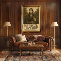 Saint Kateri Tekakwitha Lily Of The Poster