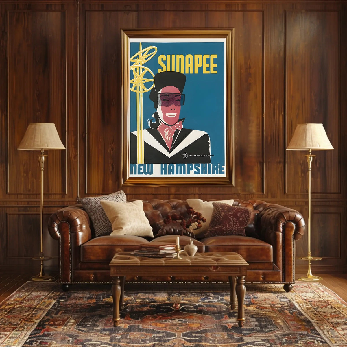 Sunapee Skiing Adventure Poster