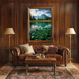 Lake Clark Tranquil Travel Poster Wall Art