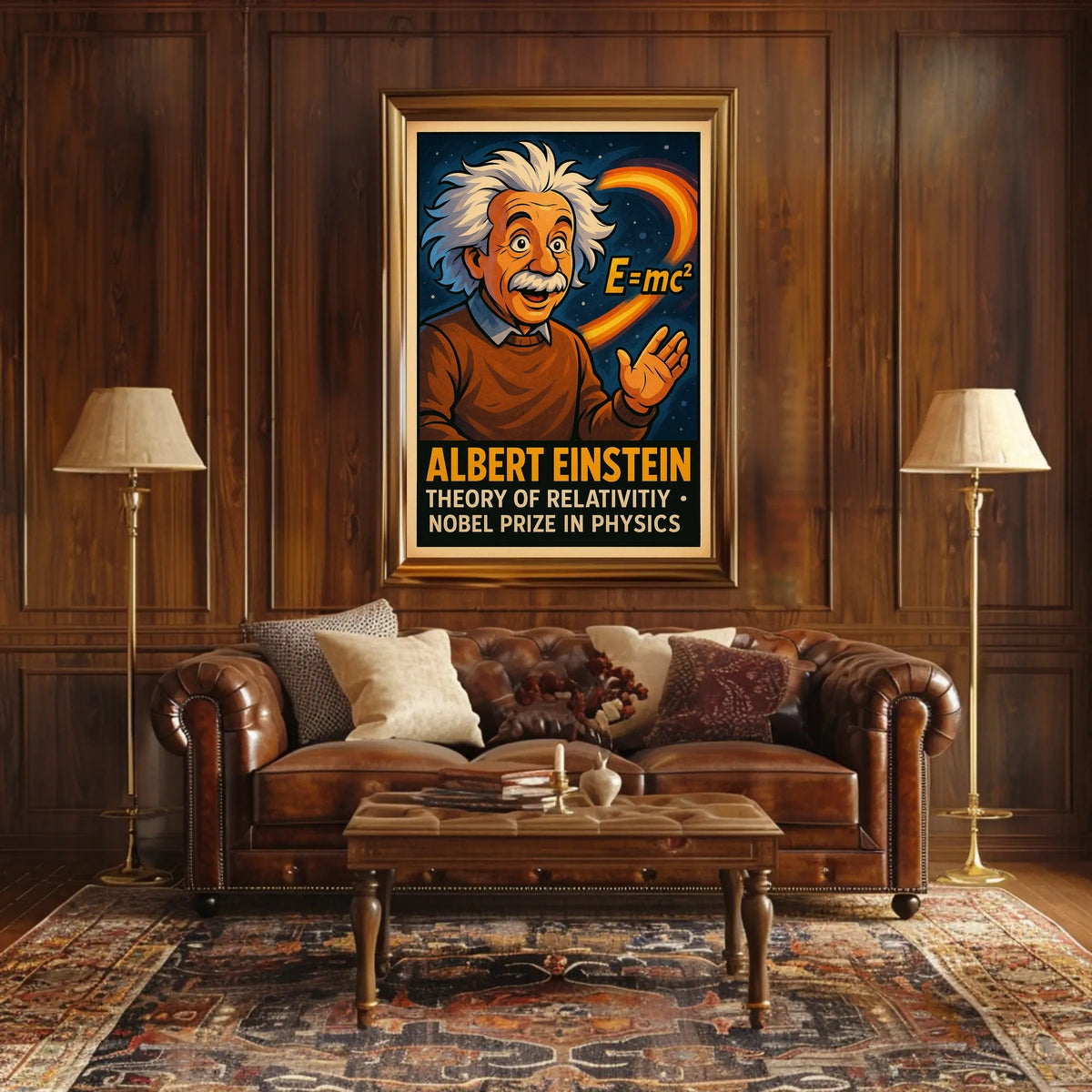 Albert Einstein Theory Of Relativity Poster