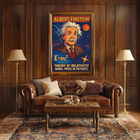 Einstein Relativity Vintage Poster