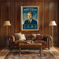Jimmy Carter Leadership Gallery Print PosterGoat