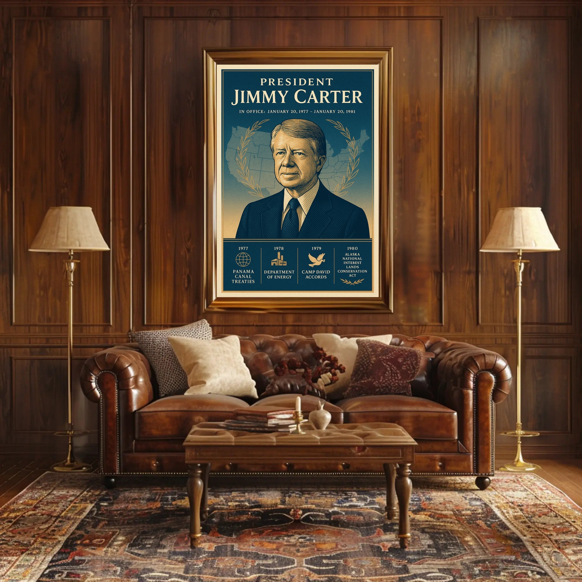 Jimmy Carter Leadership Gallery Print PosterGoat