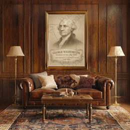 Classic American Leader Portrait in Historical or Presidential Poster