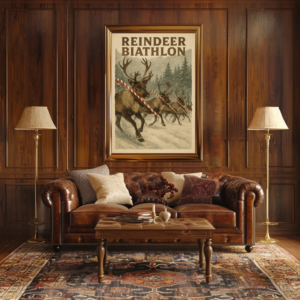 Reindeer Biathlon Poster