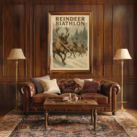 Reindeer Biathlon Poster