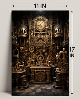 Steampunk Clockwork Masterpiece Poster