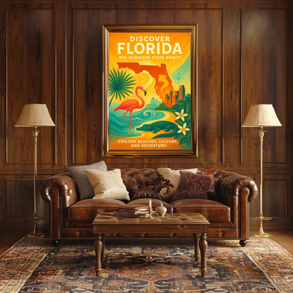 Discover Florida The Sunshine State Awaits Poster