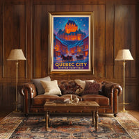 Quebec City Winter Fairytale Poster