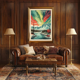 Yellowknife Aurora Travel Poster