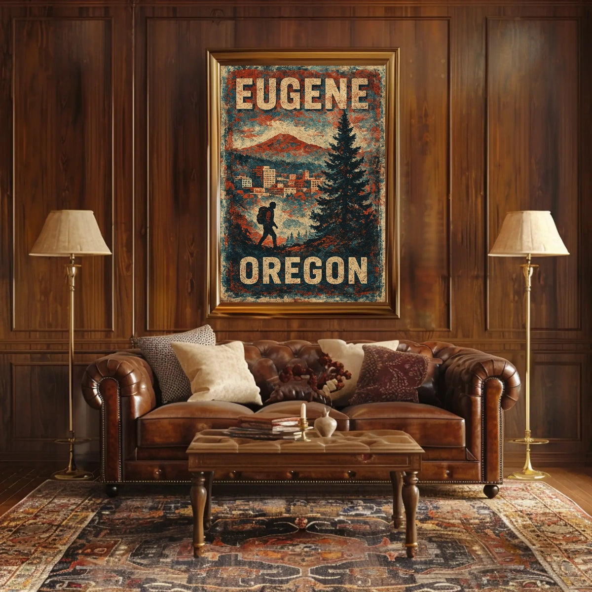 Explore Eugene, Oregon Poster