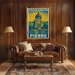 South Dakota Capitol In Pierre Poster