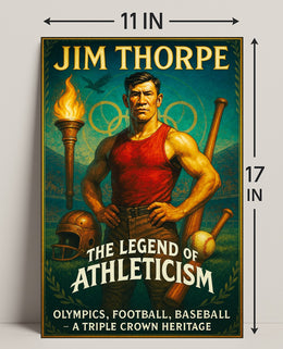 Jim Thorpe The Legend of Athleticism Poster PosterGoat