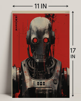 Futuristic Robot Design Poster