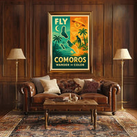 Comoros Adventure Wanderlust Travel Poster PosterGoat