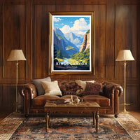 Kings Canyon National Park Scenic Poster Print