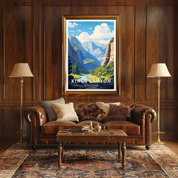 Kings Canyon National Park Scenic Poster Print