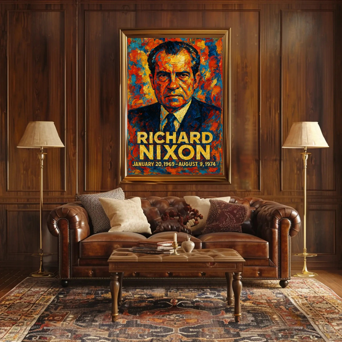 Gerald Ford 38th President of the United States Glitch Hop Art Poster