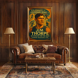 Celebrate the Legendary Spirit Jim Thorpe Poster