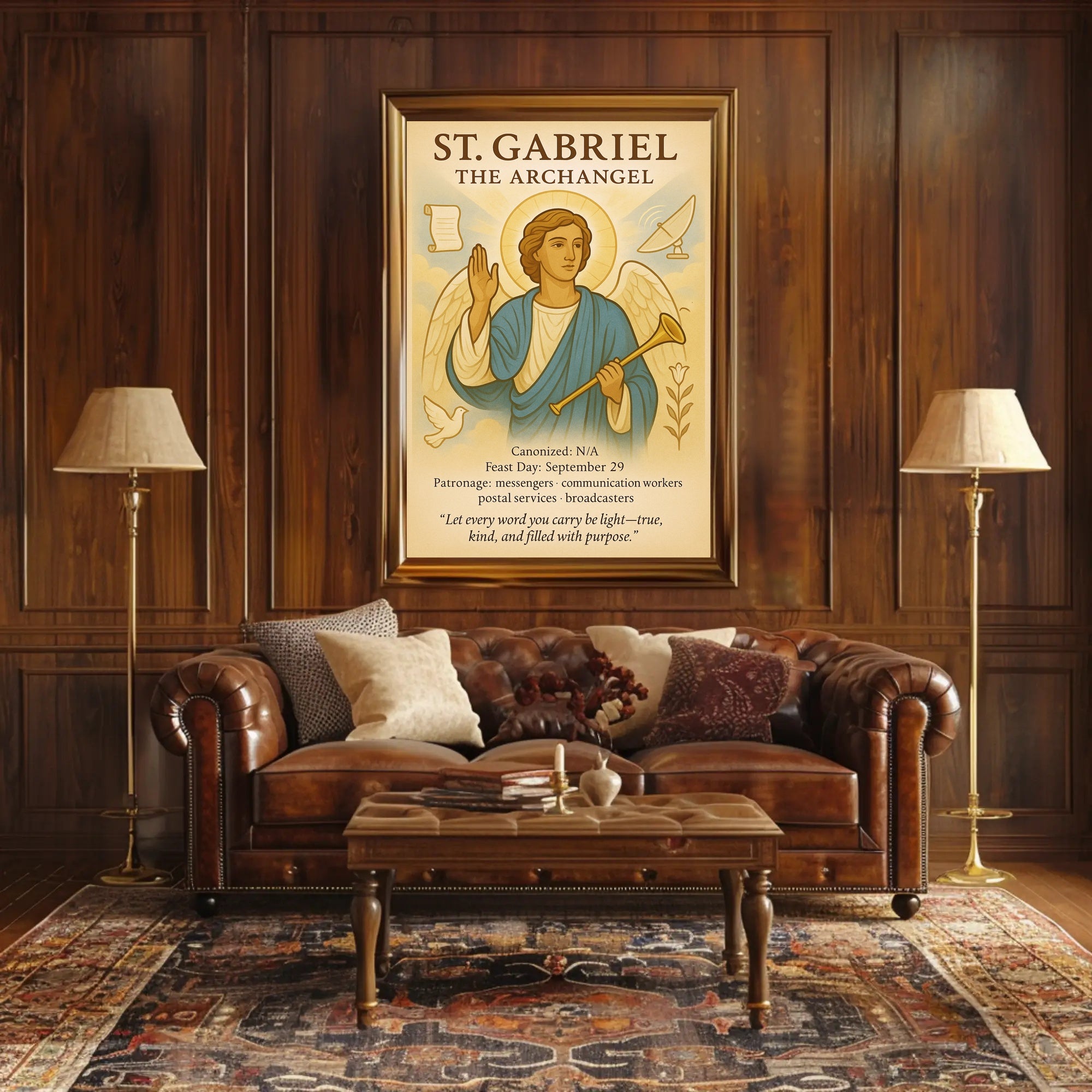 St. Gabriel the Archangel Poster PosterGoat