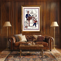 Political Satire Illustration Poster PosterGoat