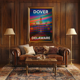 Charming Dover Delaware Scenic Travel Photography Realism Vibrant Wall Decor Poster