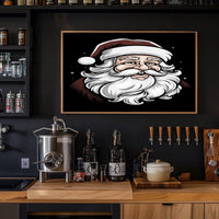 Jolly Santa Claus Illustration Poster