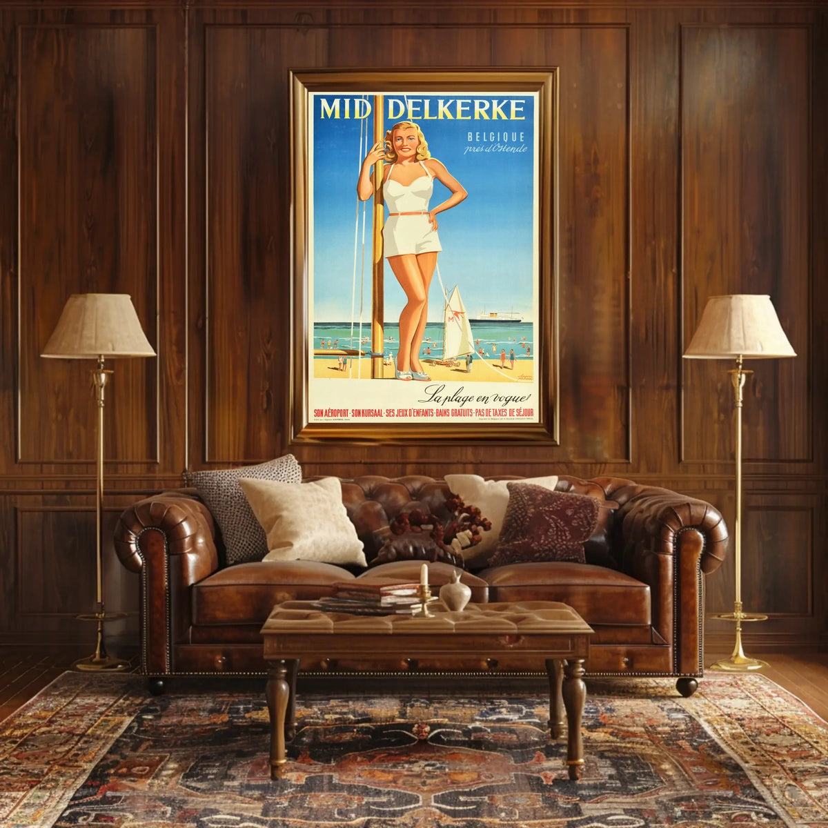 Mid Delkerke La Plage En Vogue Poster